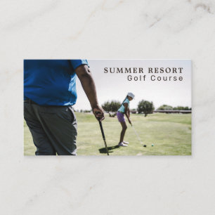 Golf Lesson, Golf Club, Golfer, Golf Coach Visitekaartje