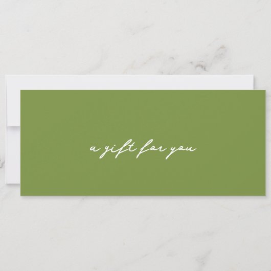 Golf Lesson Golfing Gift Certificate Voucher Kaart (Achterkant)