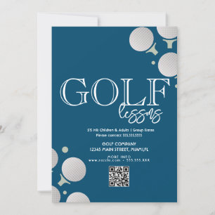 Golf Lessons Adult Children Business Flyers Kaart