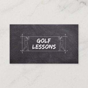 Golf Lessons Coach Teacher Instructor Visitekaartje