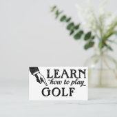 Golf Lessons-Visitekaartjes - Koel-Vintage Visitekaartje (Staand voorkant)