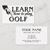 Golf Lessons-Visitekaartjes - Koel-Vintage Visitekaartje (Voorkant / Achterkant)