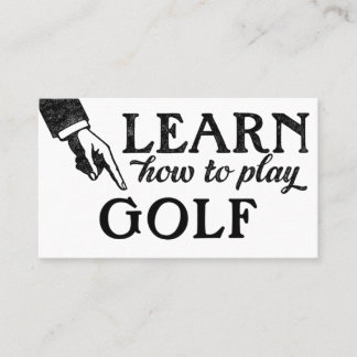 Golf Lessons-Visitekaartjes - Koel-Vintage Visitekaartje