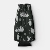 Golf Let’s Par t-shirt golfbal op t-shirt en schoe Flesjeskoeler (Achterkant)