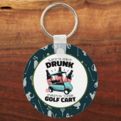 Golf Let’s Par t-shirt met golfkar Sleutelhanger (Voorkant)