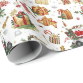 Golf “Let’s Par-Tee” Christmas Party Pattern Cadeaupapier (Rol Hoek)