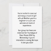 Golf Let’s Par tee for Christmas  Kaart (Achterkant)