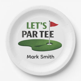 Golf Let’s Par Tee servetten | Golf vrijgezellenfe Papieren Bordje