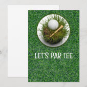 Golf Let's Par-afslag Kaart (Voorkant / Achterkant)