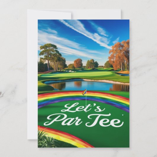 Golf Let's Par T-shirt De trots voor golfer op de  Kaart (Voorkant)