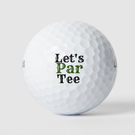 Golf Let's Par t-shirt Golfballen