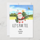 Golf Let's Par t-shirt Kerstfeest voor Golfer Kaart (Voorkant)