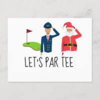 Golf Let's Par t-shirt kerstfeest voor piloot