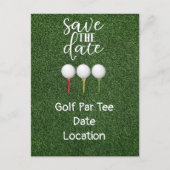 Golf Let's Par t-shirt met golfbal op t-shirt Uitnodiging Briefkaart (Voorkant)