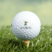 Golf Let's Par t-shirt met golfer crocodile grappi Golfballen (Insitu Shirt)