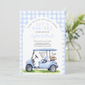 Golf Let's Par-T-shirt T-shirt Time Baby shower In Kaart (Staand voorkant)