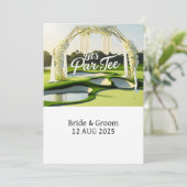 Golf Let's Par T-shirt tekst op Putting Green Kaart (Staand voorkant)