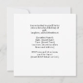 Golf Let's Par T-shirt tekst op Putting Green Save The Date (Achterkant)