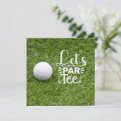 Golf Let's Par T-shirt voor Golfer Party (Staand voorkant)
