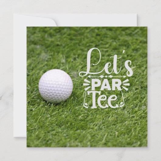 Golf Let's Par T-shirt voor Golfer Party (Voorkant)