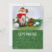 Golf Let's Par t-shirt voor Kerstmis Kaart (Voorkant)