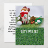 Golf Let's Par t-shirt voor Kerstmis Kaart (Voorkant / Achterkant)