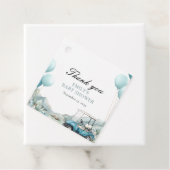Golf Let's Par-tee Blauwe Baby Shower Bedankjes Labels (In situ)