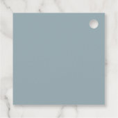 Golf Let's Par-tee Blauwe Baby Shower Bedankjes Labels (Achterkant)