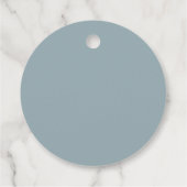 Golf Let's Par-tee Blauwe Baby Shower Bedankjes Labels (Achterkant)