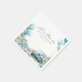 Golf Let's Par-tee Blue Baby Shower Servet (Hoek)