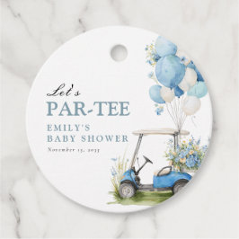 Golf Let's Par-tee Boy Baby Shower Bedankjes Labels
