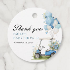 Golf Let's Par-tee Boy Baby Shower Bedankjes Labels