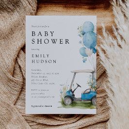 Golf Let's Par-tee Boy Baby Shower Kaart