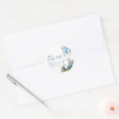 Golf Let's Par-tee Boy Baby Shower Ronde Sticker (Envelop)