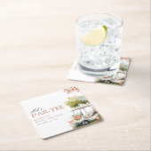 Golf Let's Par-tee Girl Baby Shower Kartonnen Onderzetters (Insitu)