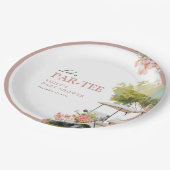 Golf Let's Par-tee Girl Baby Shower Papieren Bordje (Gekanteld)