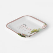 Golf Let's Par-tee Girl Baby Shower Papieren Bordje (Gebogen)