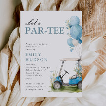 Golf Let's Par-tee Jongens Baby Shower