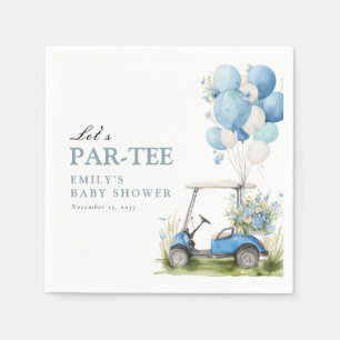 Golf Let's Par-tee Jongens Baby Shower Servet