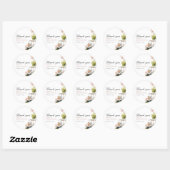 Golf Let's Par-tee Meisje Baby Shower Ronde Sticker (Vel)