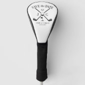 Golf Let's Par-Tee Trouw Save the Date Golf Golfheadcover (Voorkant)