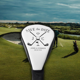 Golf Let's Par-Tee Trouw Save the Date Golf Golfheadcover