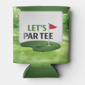 Golf Let's Par Tee voor golfer Blikjeskoeler (Voorkant)