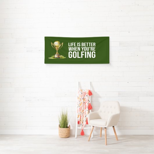 Golf Leven is beter je golf golfer partij Spandoek (Insitu)