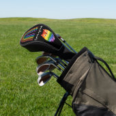 Golf LGBT Pride Gay-Vaderdag voor de regenboog van Golfheadcover (Insitu)
