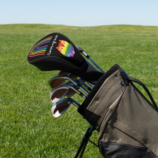 Golf LGBT Pride Gay-Vaderdag voor de regenboog van Golfheadcover (Insitu)