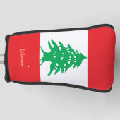 Golf Libanon en Libanese vlag/Golf Clubs Hoesjes Golfheadcover (Voorkant)