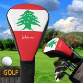 Golf Libanon & Libanese vlag / golfclubs Hoesjes Golfheadcover