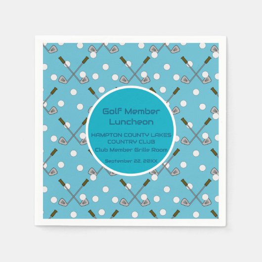 Golf Lid Special Event Party Servetten (Voorkant)