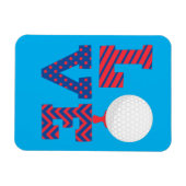 Golf Liefde Woord Kunst Magneet (Horizontaal)